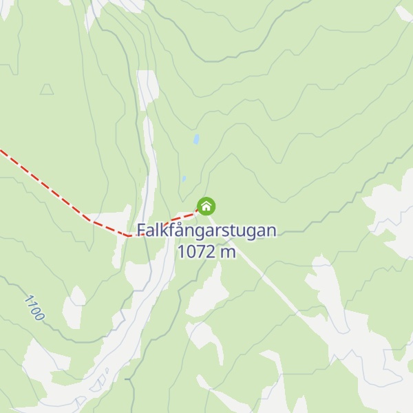 Map of Falkfångarstugan