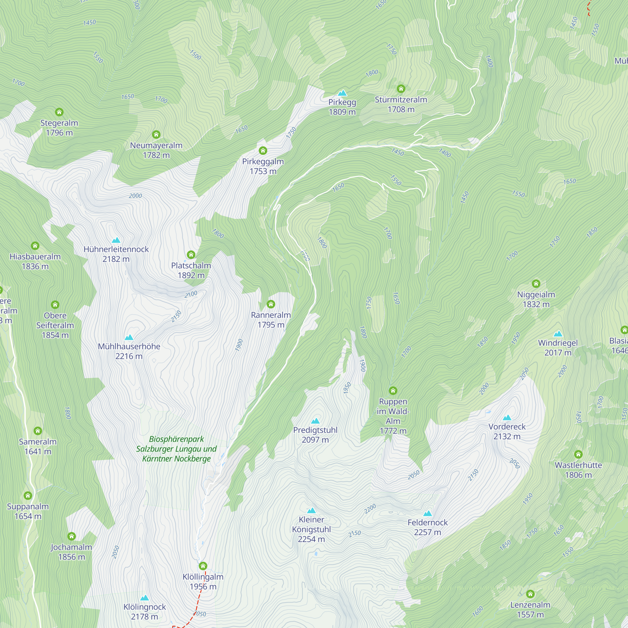 Ruppenalm map