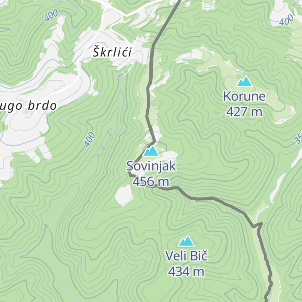 Map of Sovinjak