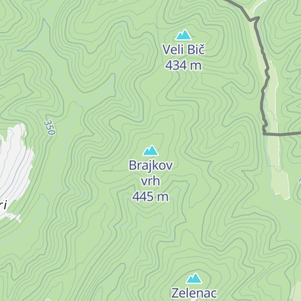 Map of Brajkov vrh