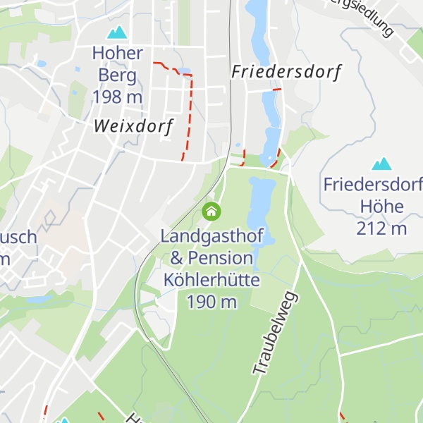 Map of Landgasthof & Pension Köhlerhütte