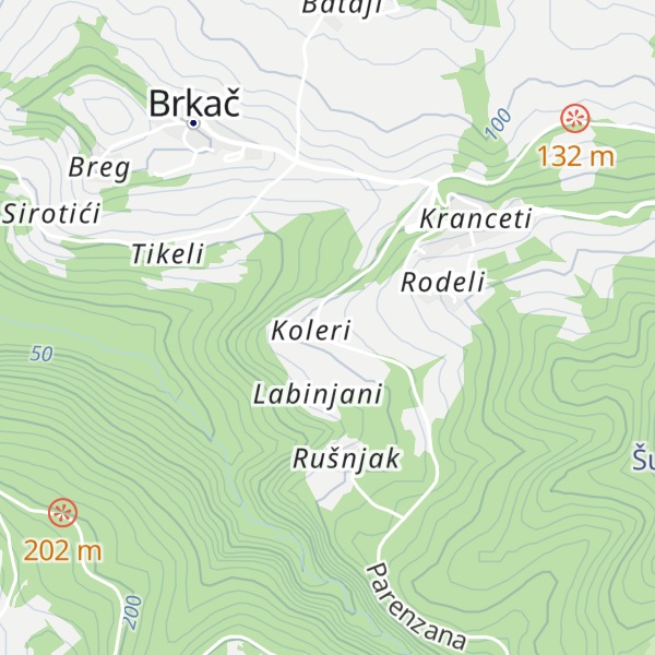 Map of Castelletto Parenzana