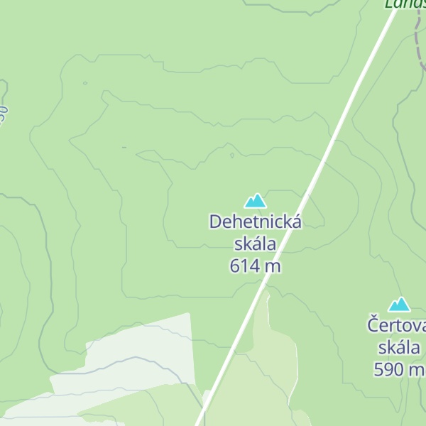 Map of Černá skála