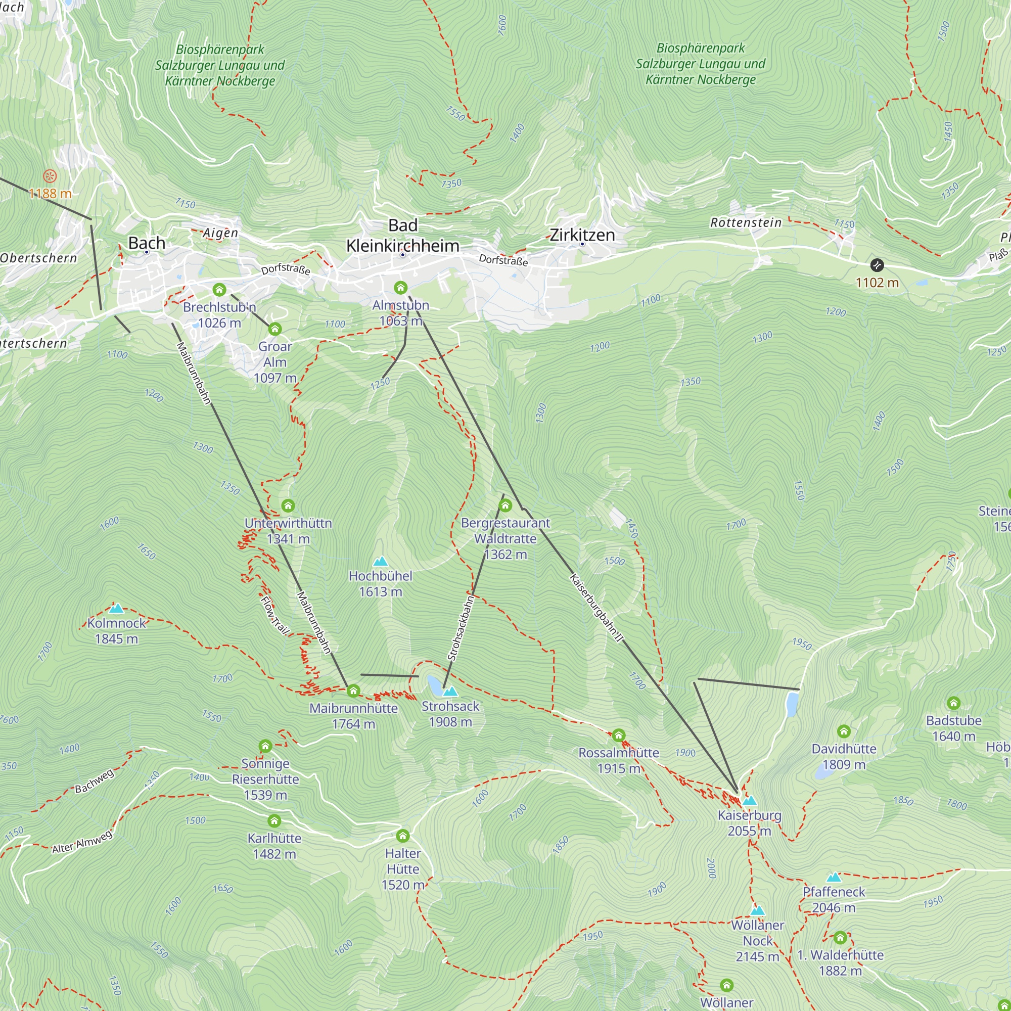 Bergrestaurant Waldtratte map