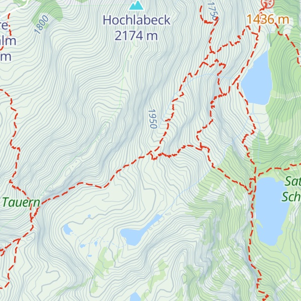 Map of Sepp Fink Hütte