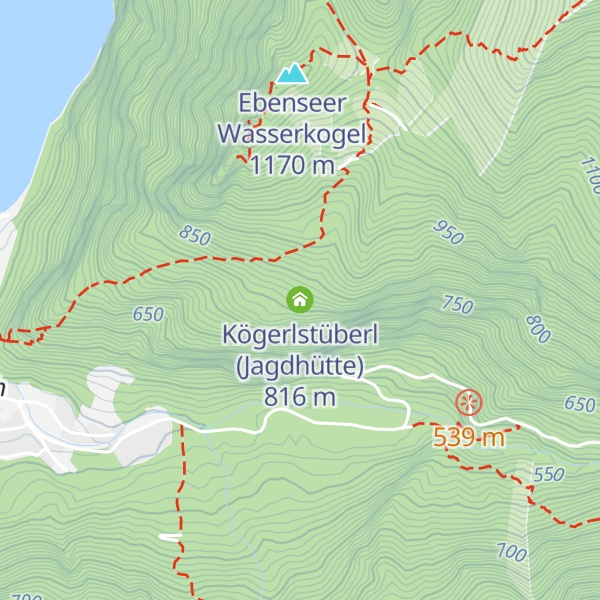 Map of Kögerlstüberl (Jagdhütte)