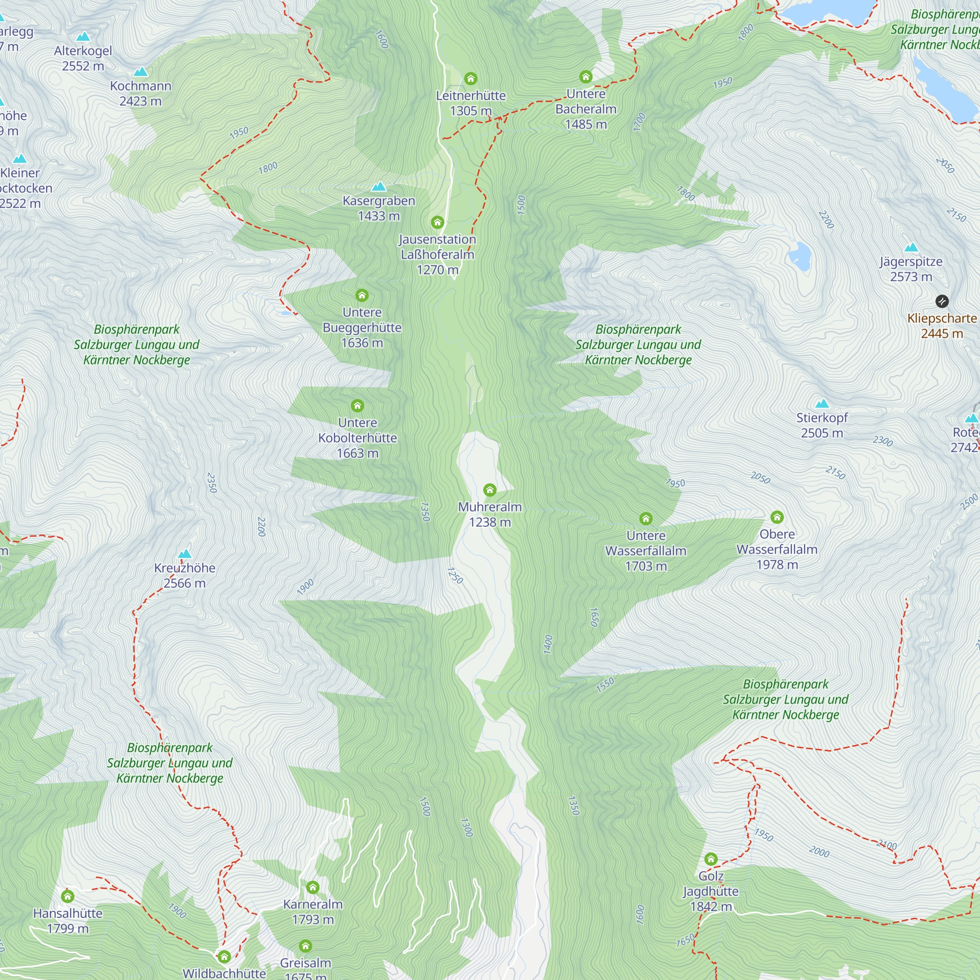 Muhreralm map