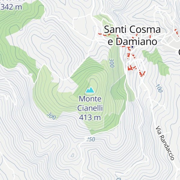 Map of Monte Cianelli