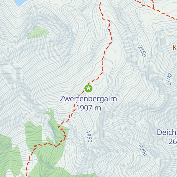 Map of Zwerfenbergalm
