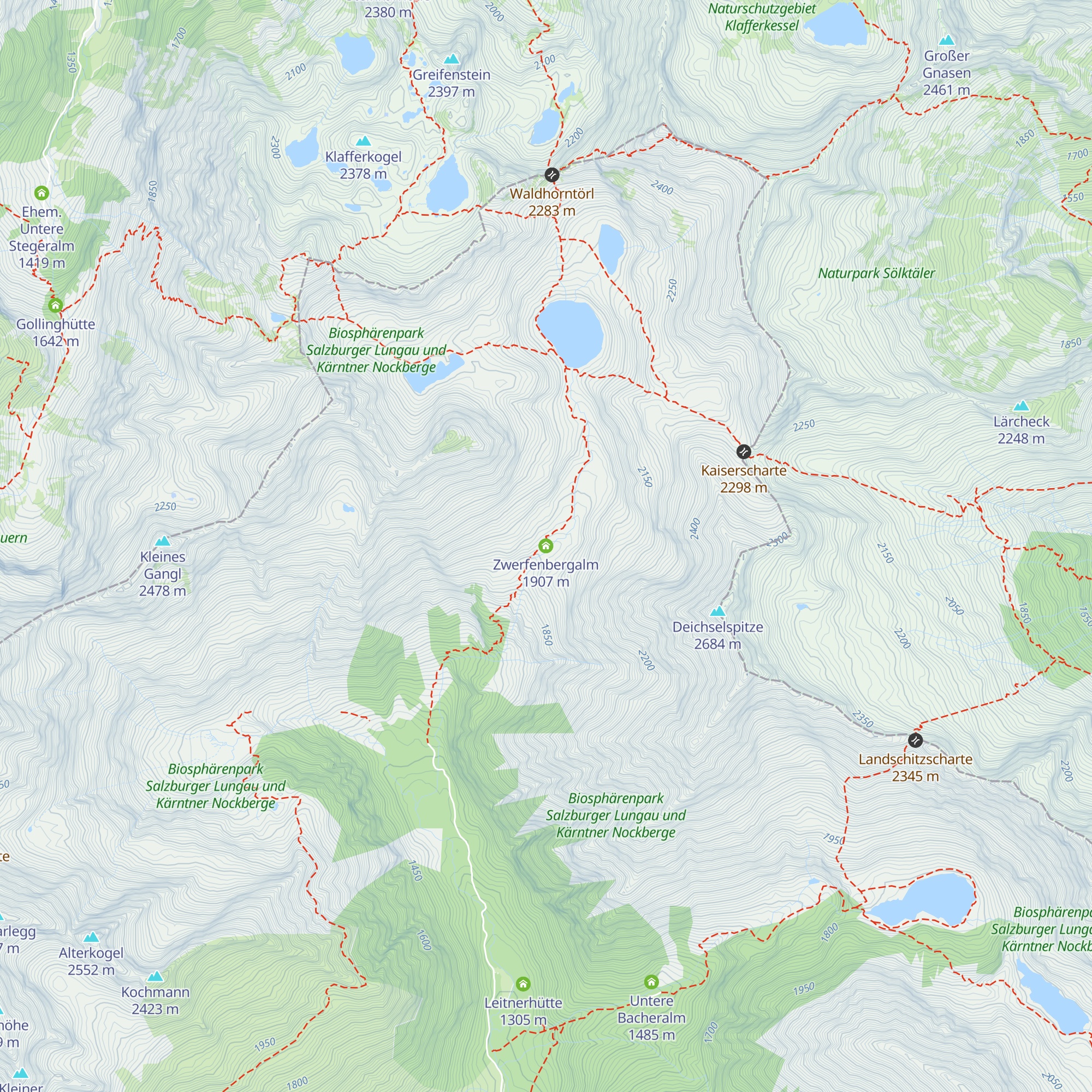 Zwerfenbergalm map