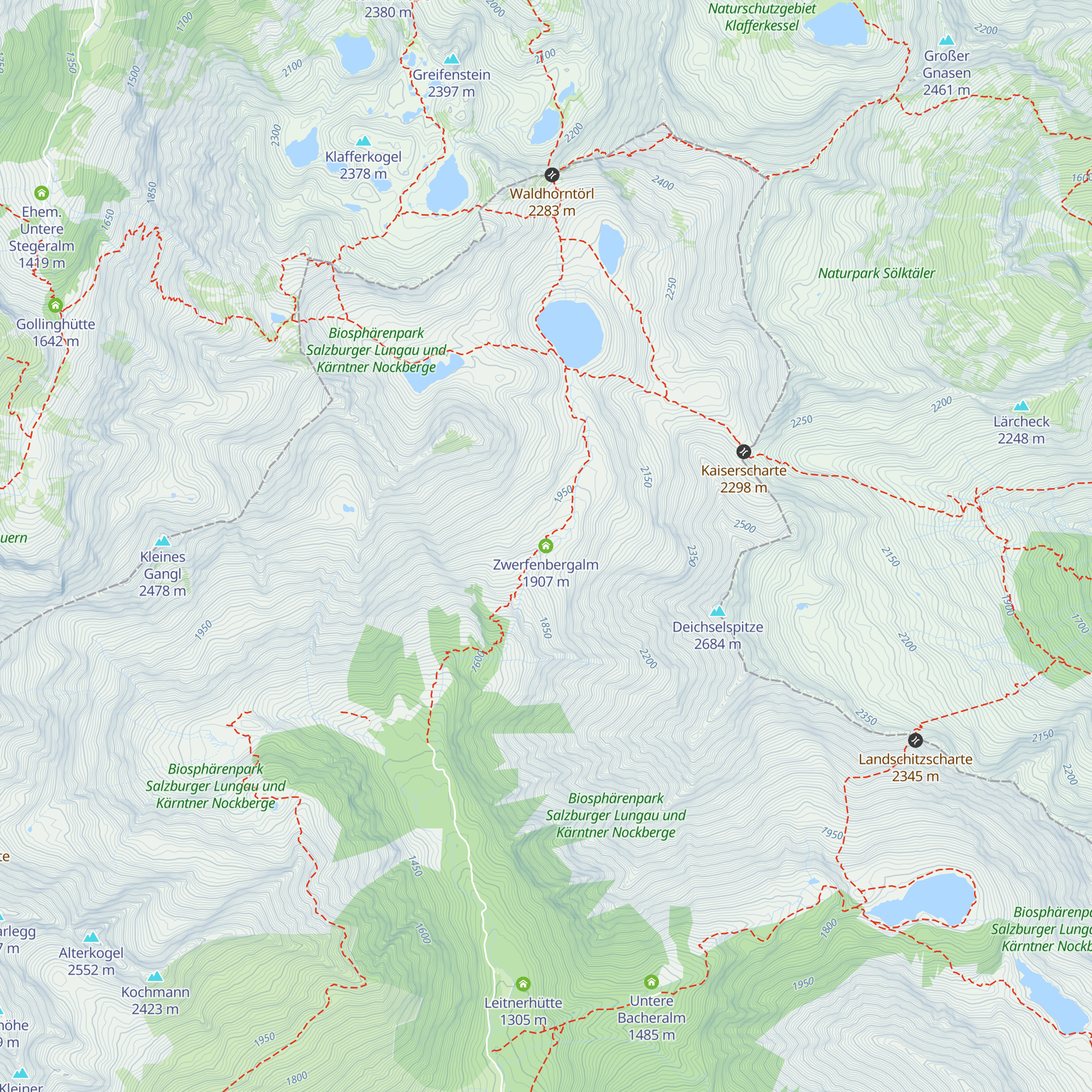 Zwerfenbergalm map