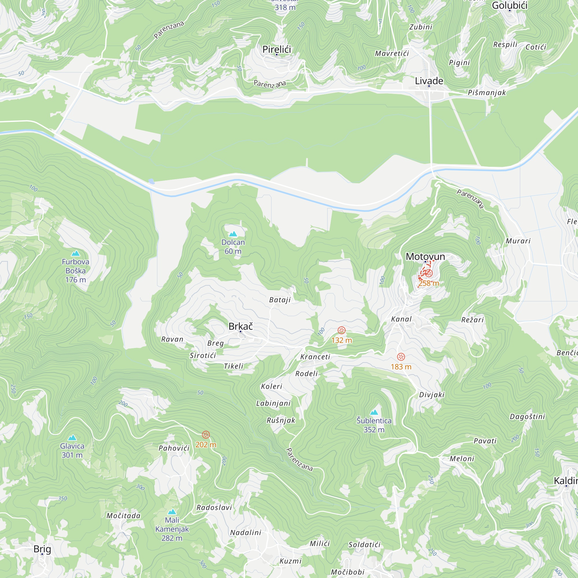 Vila Montona map