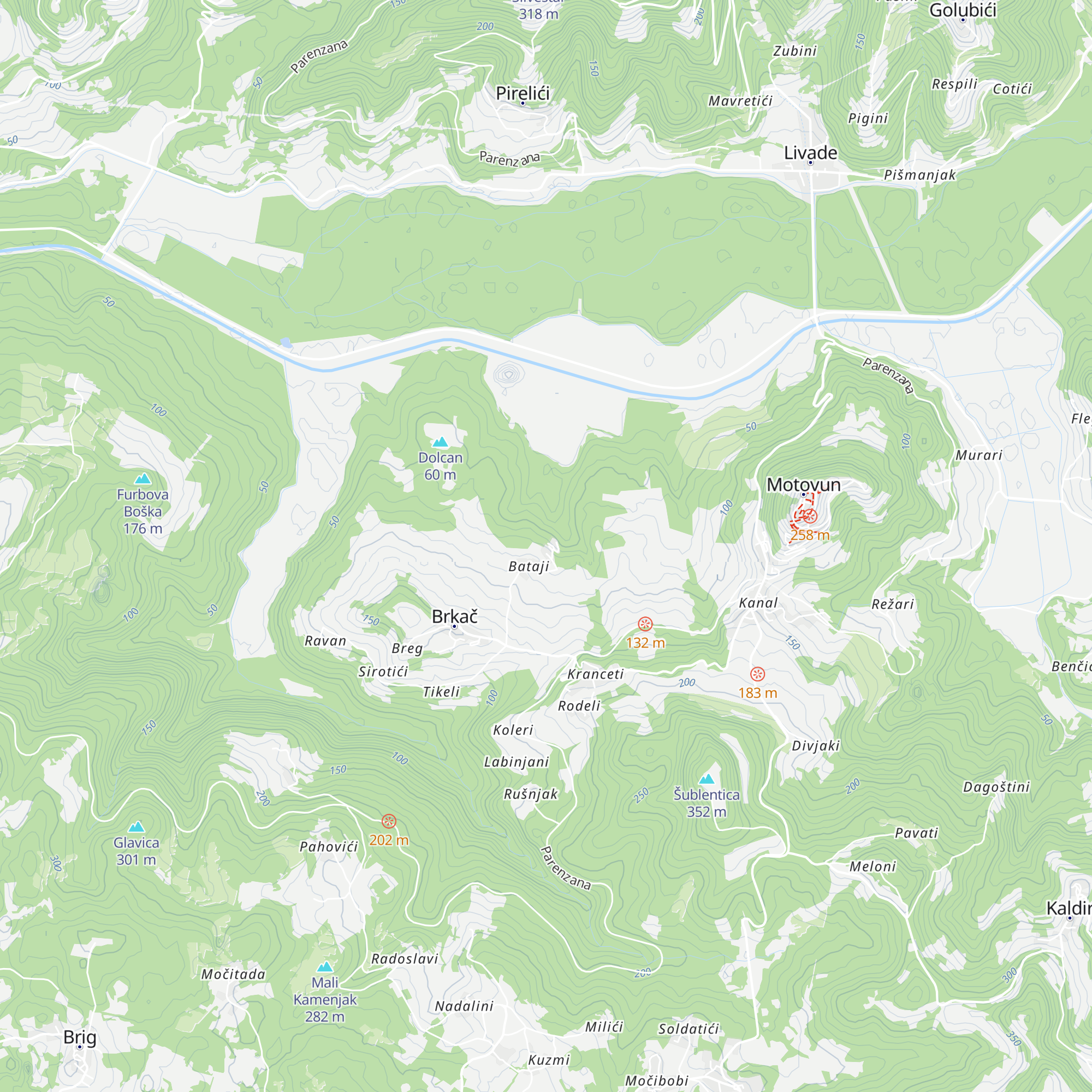 Vila Montona map
