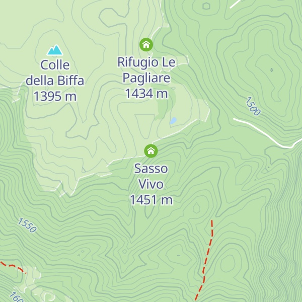 Map of Sasso Vivo