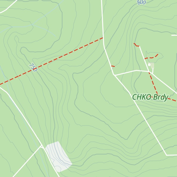 Map of Bouda Hubertka