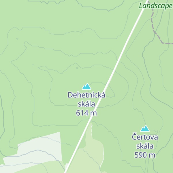 Map of Dehetnická skála