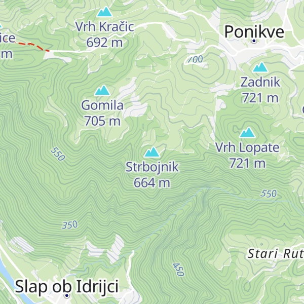 Map of Strbojnik