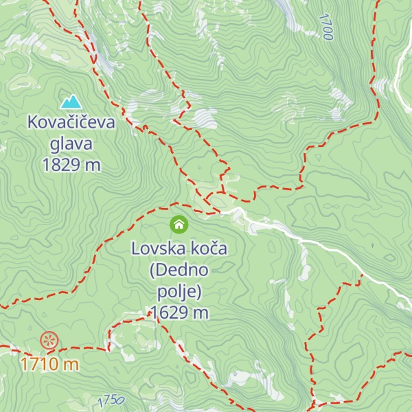 Map of Sirarna Dedno polje