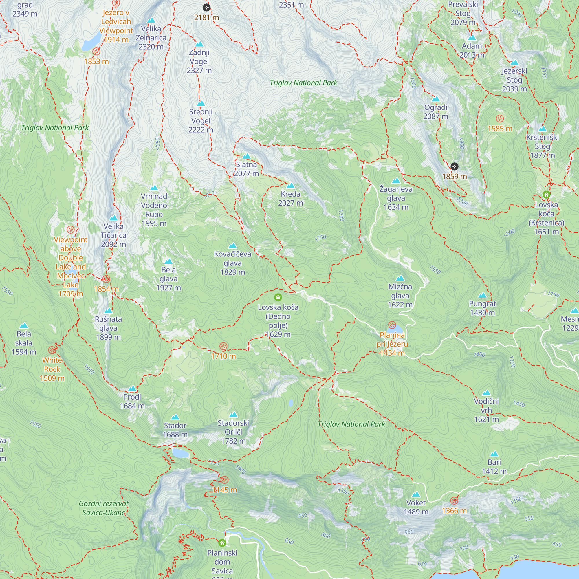 Sirarna Dedno polje map
