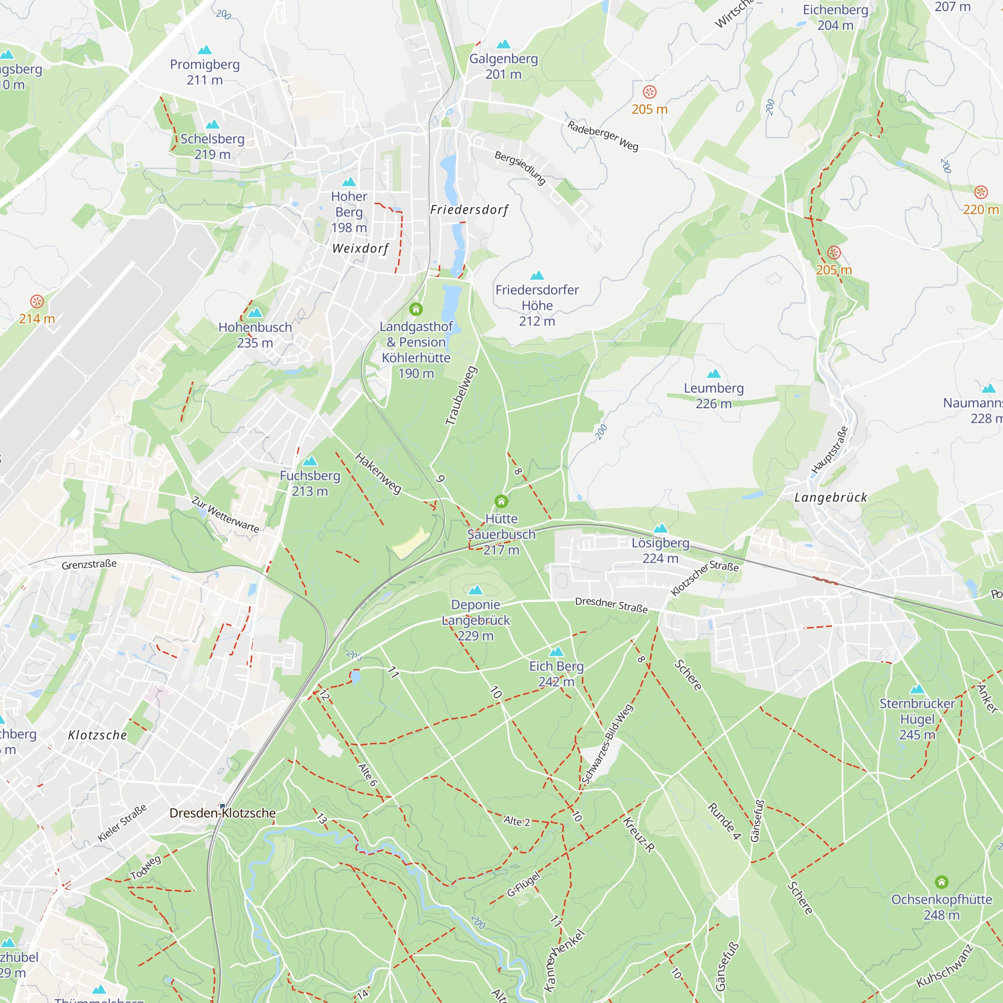 Hütte Sauerbusch map