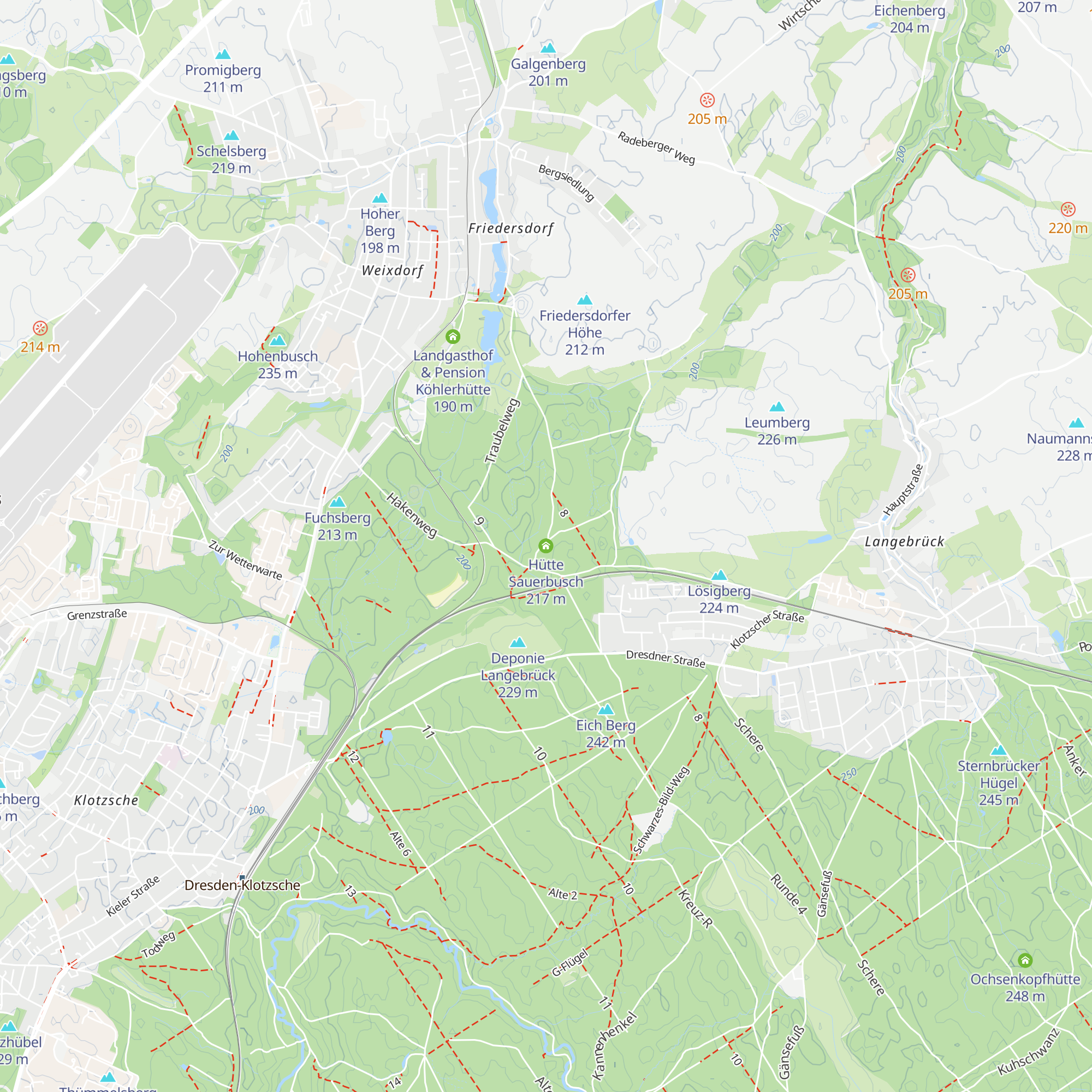 Hütte Sauerbusch map