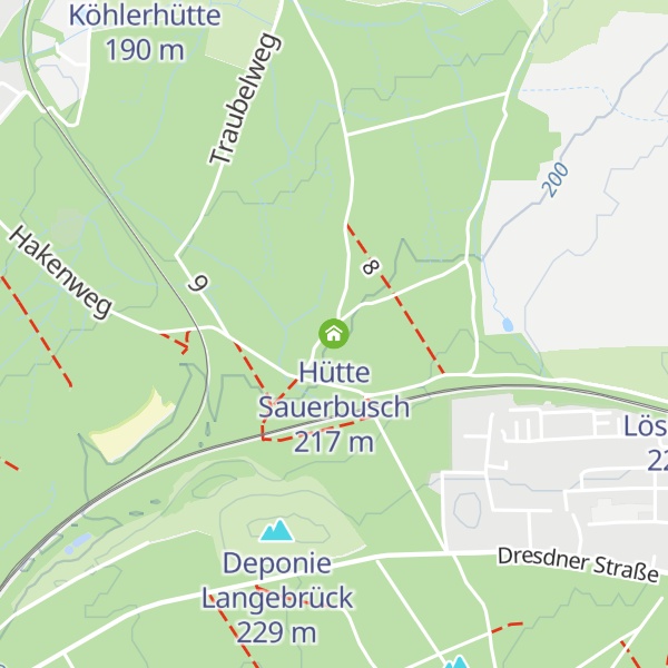 Map of Hütte Sauerbusch