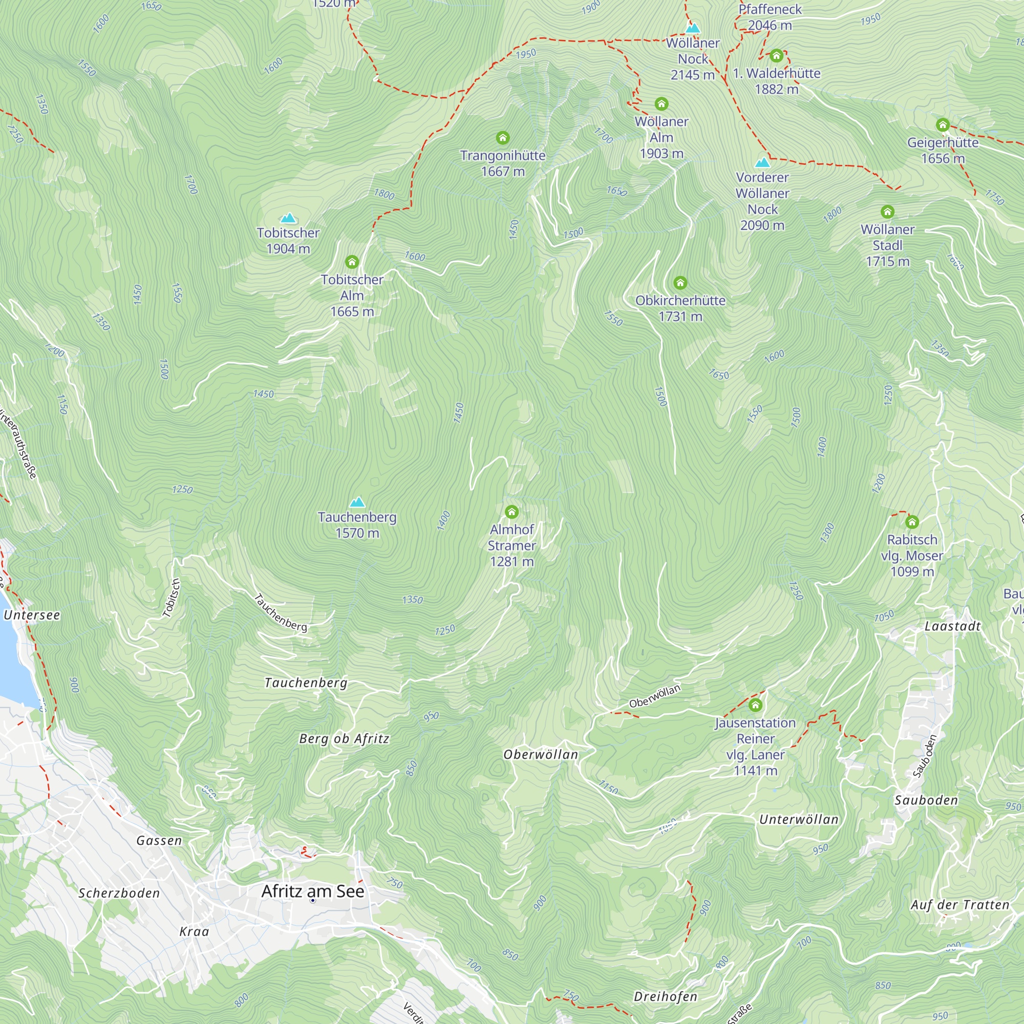 Almhof Stramer map