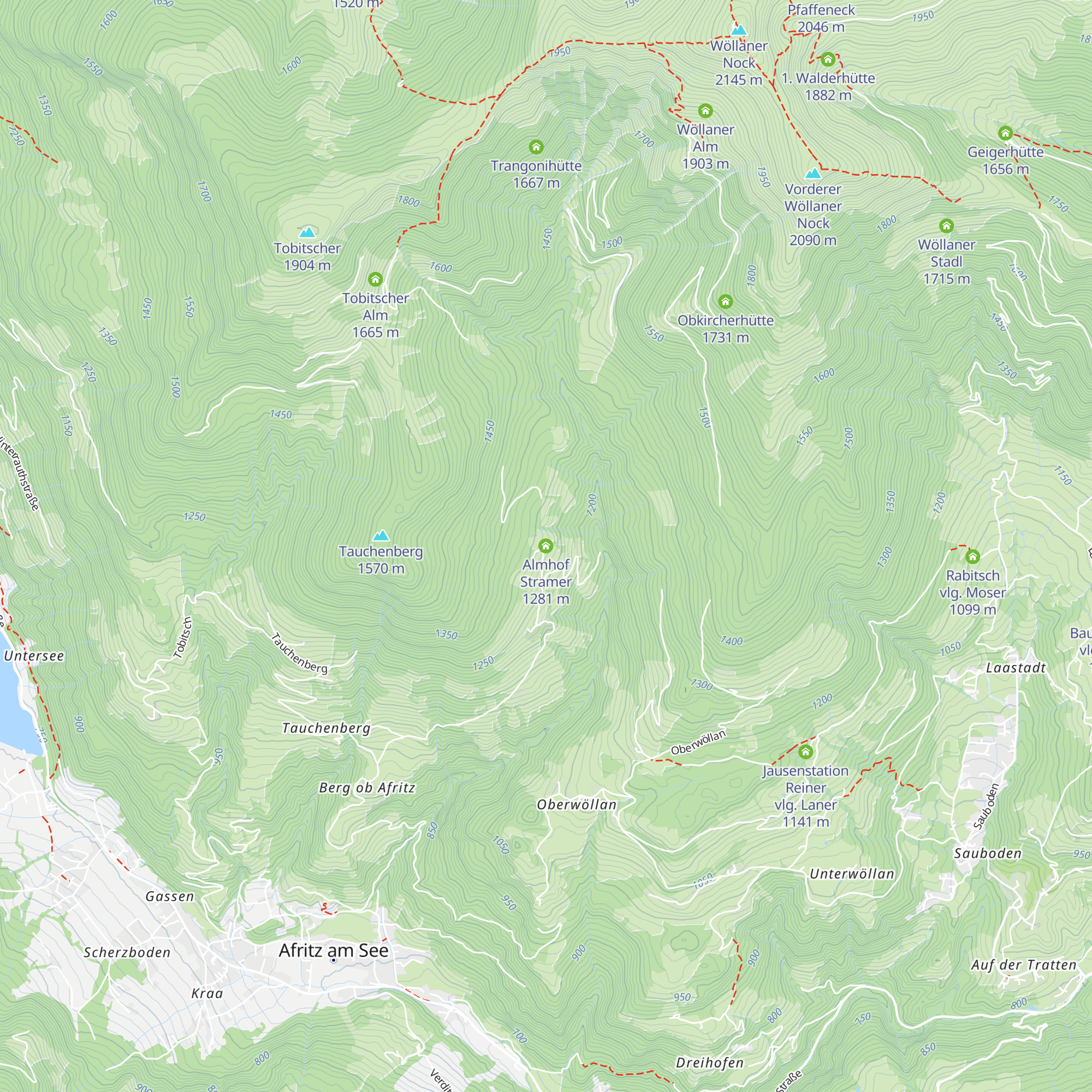 Almhof Stramer map