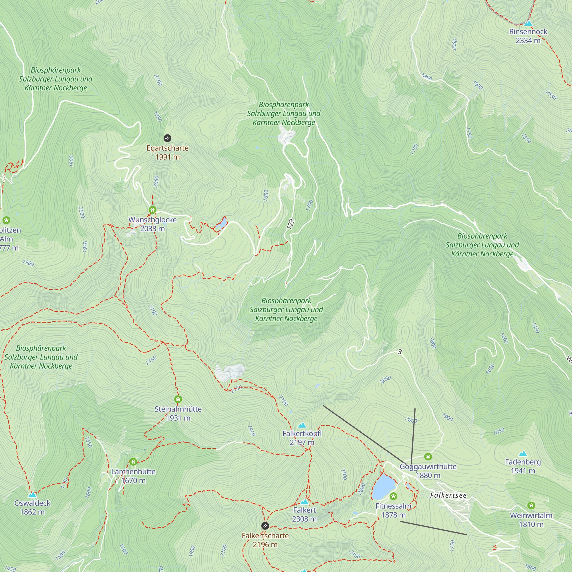Mayerlingalm map