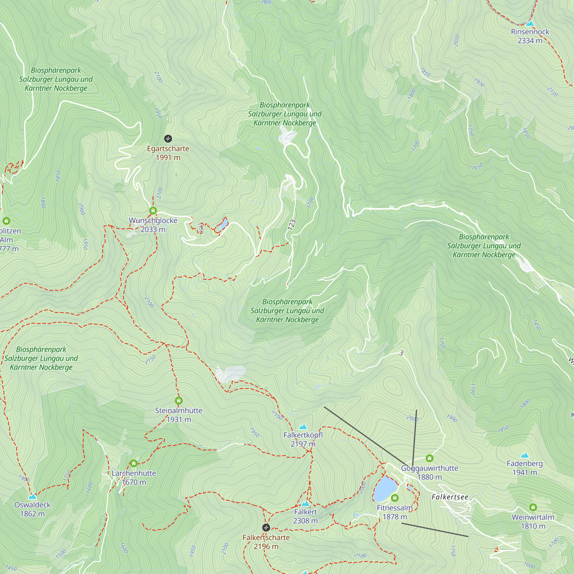 Mayerlingalm map