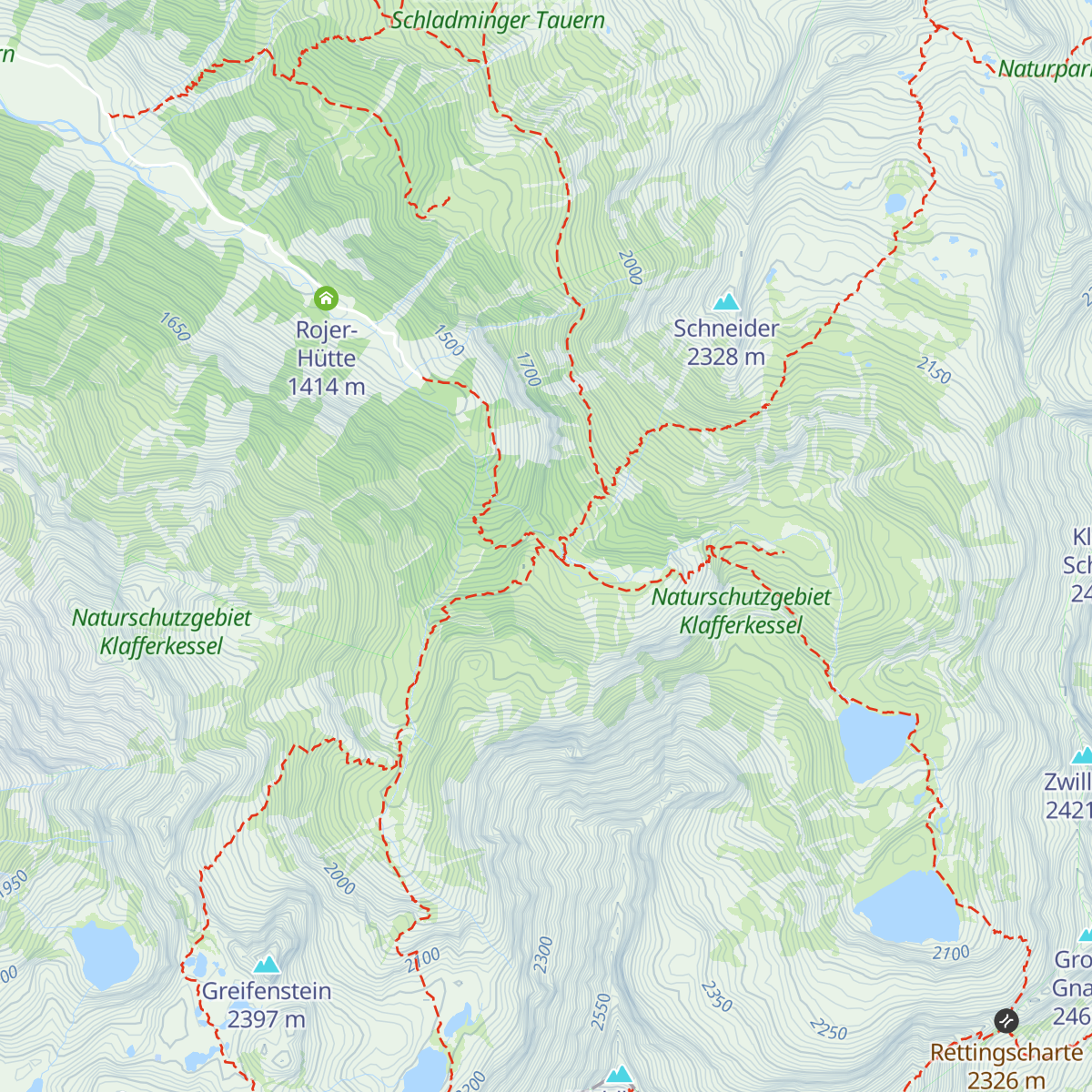 Waldhornalm map