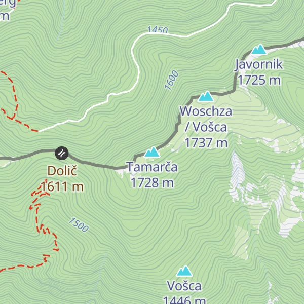 Map of Tamarča