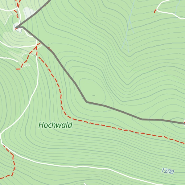 Map of Vysoký hřeben