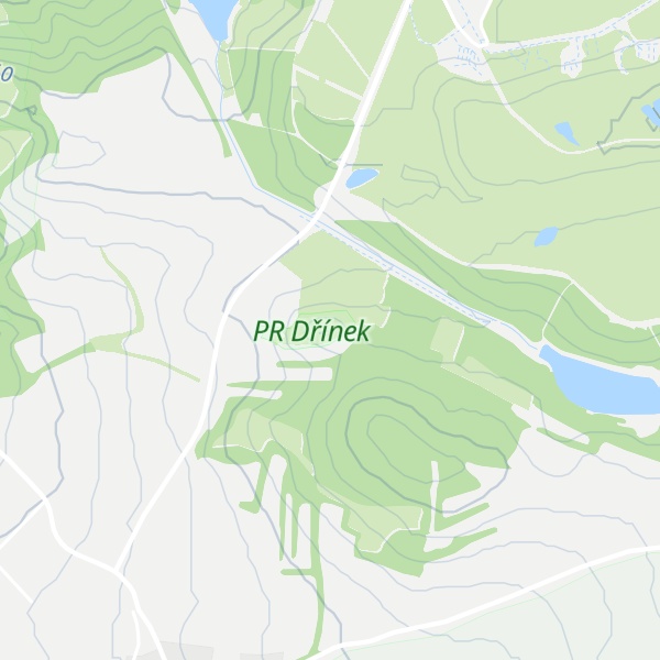 Map of Dřínek