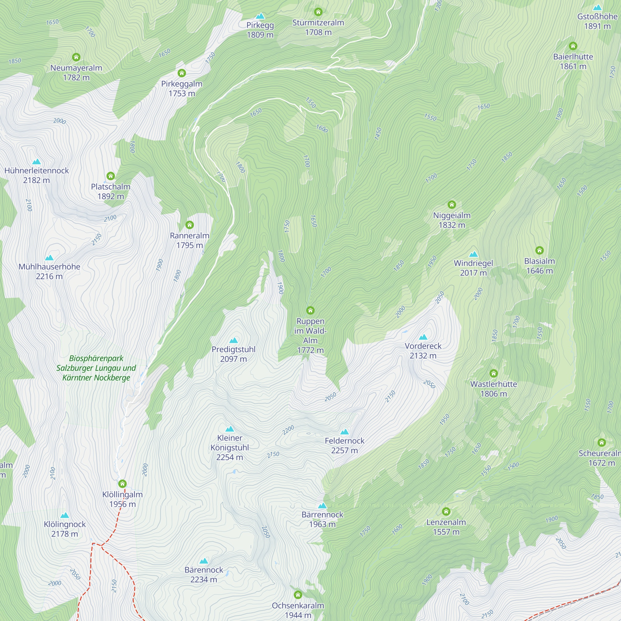 Ruppen im Wald-Alm map