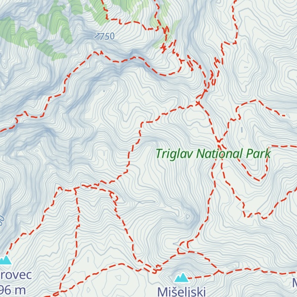 Map of Kanjavčev čop