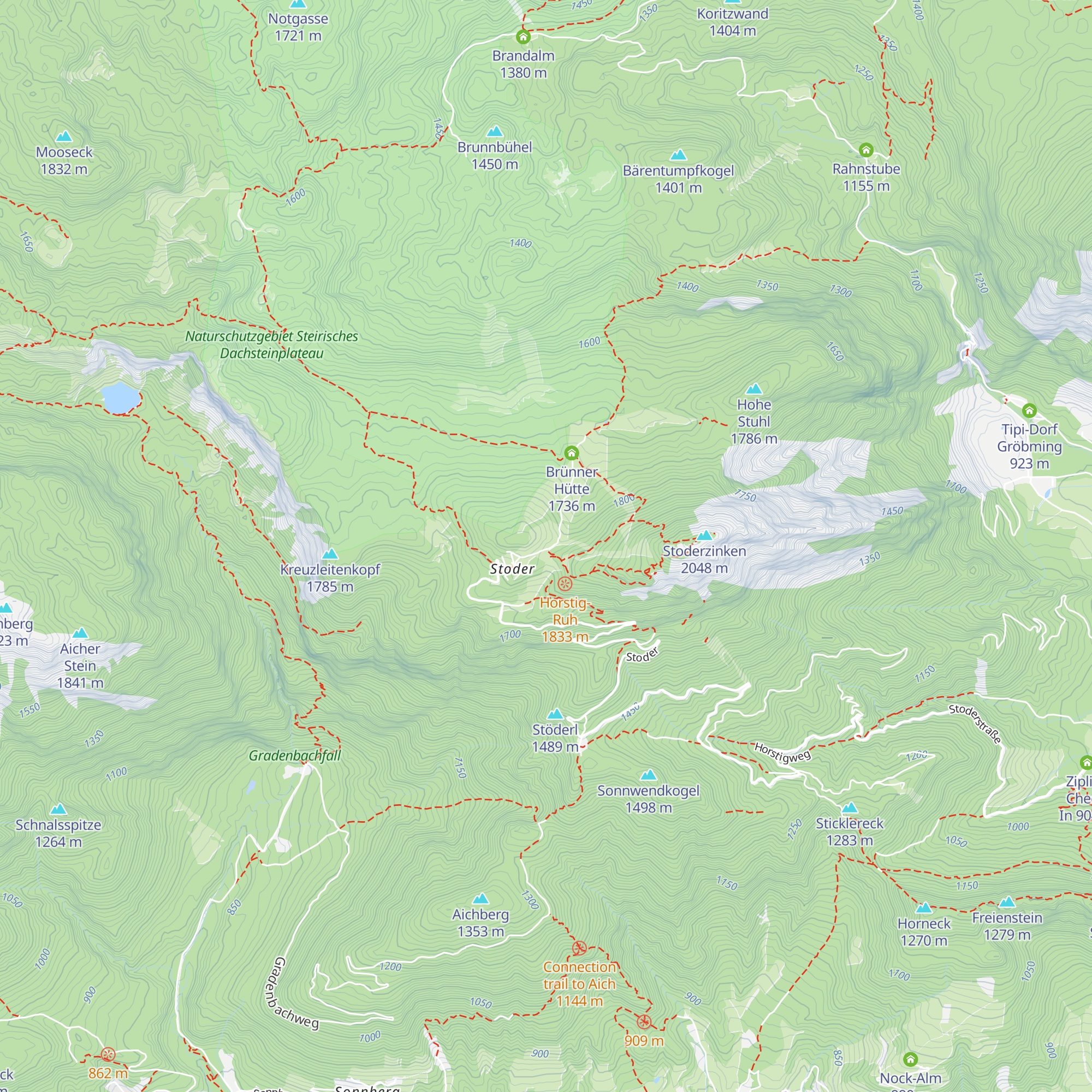 Stoderhütte map
