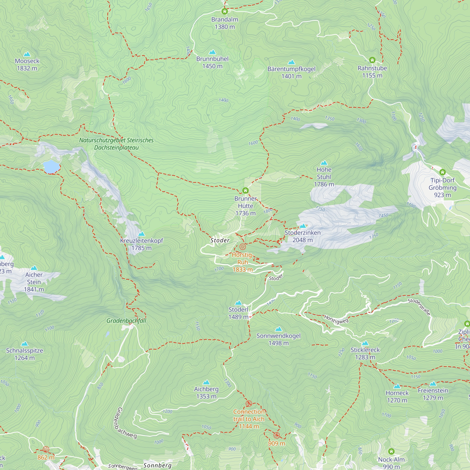 Gottfriedenhütte map