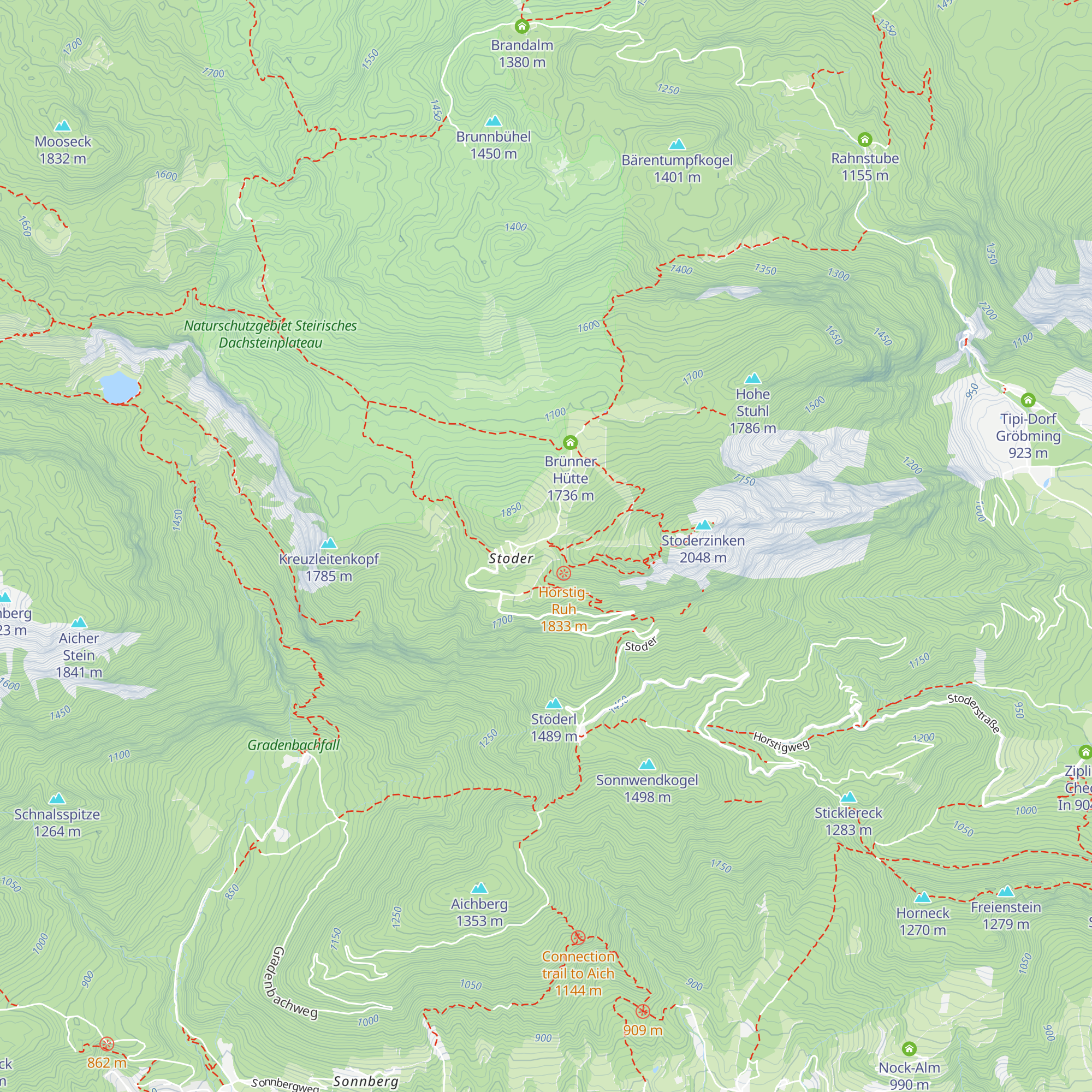 Gottfriedenhütte map