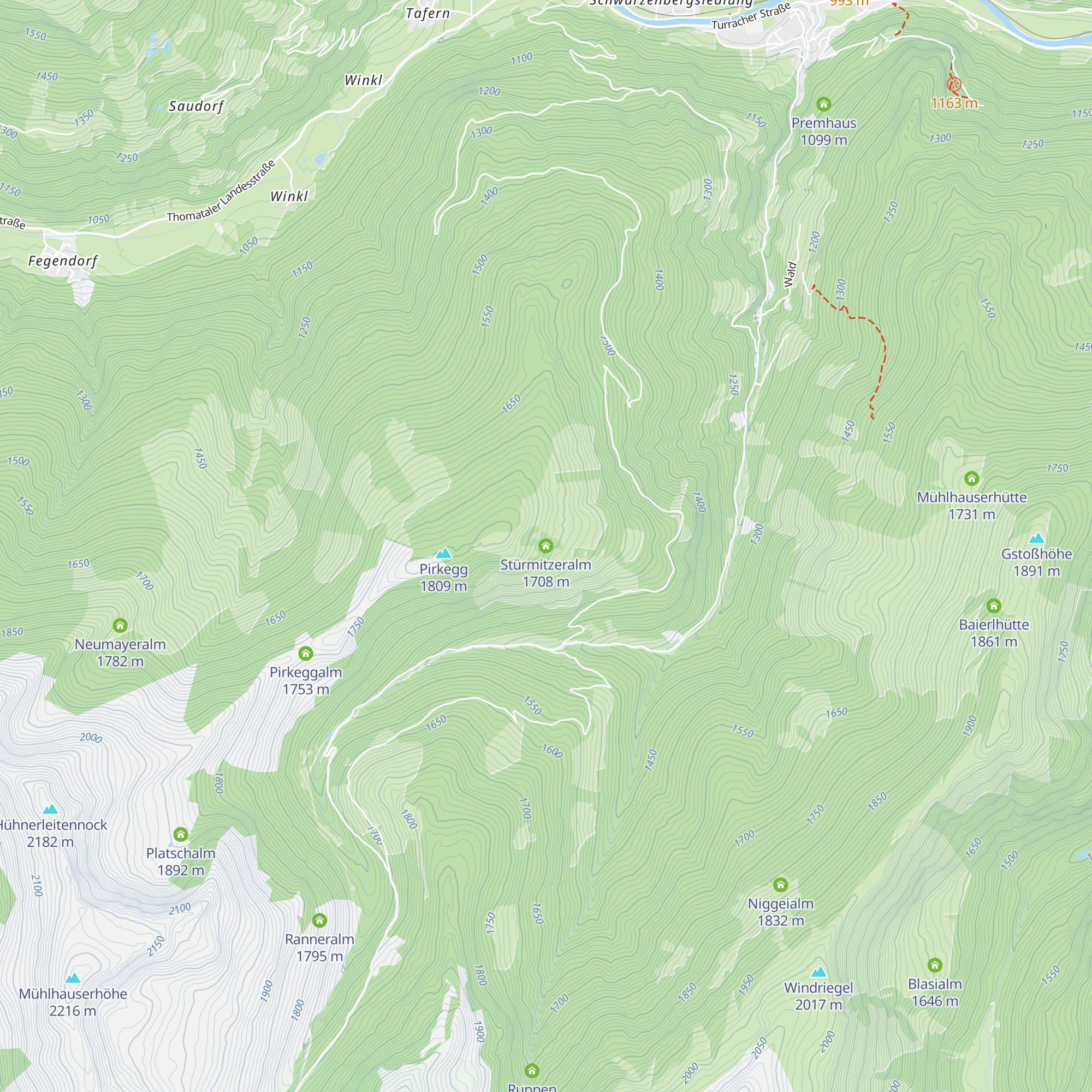 Stürmitzeralm map