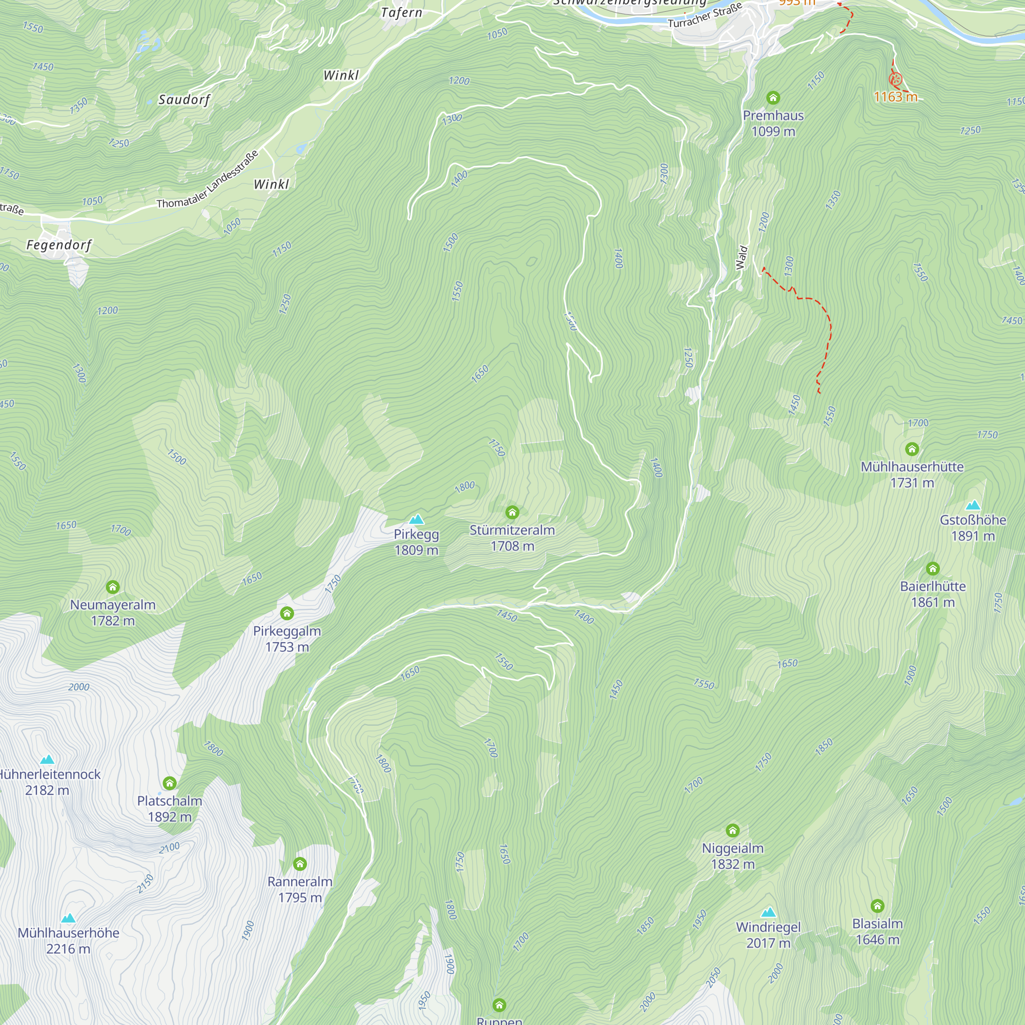 Stürmitzeralm map
