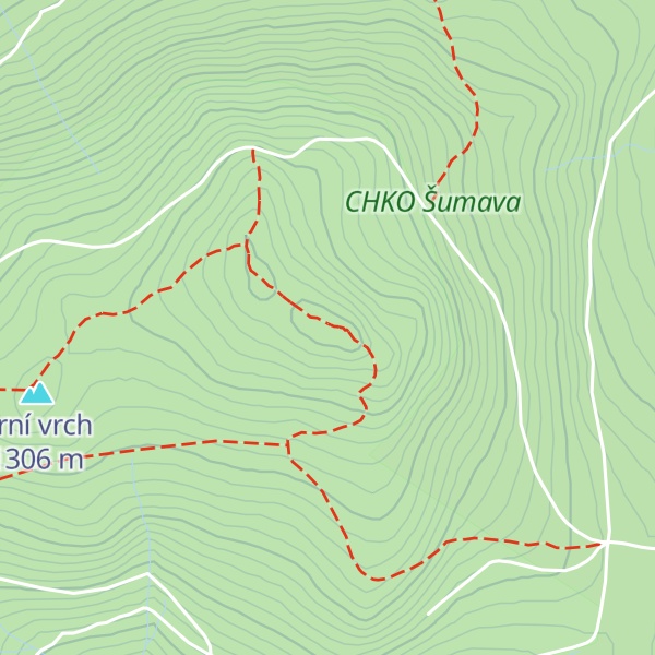 Map of Boubín