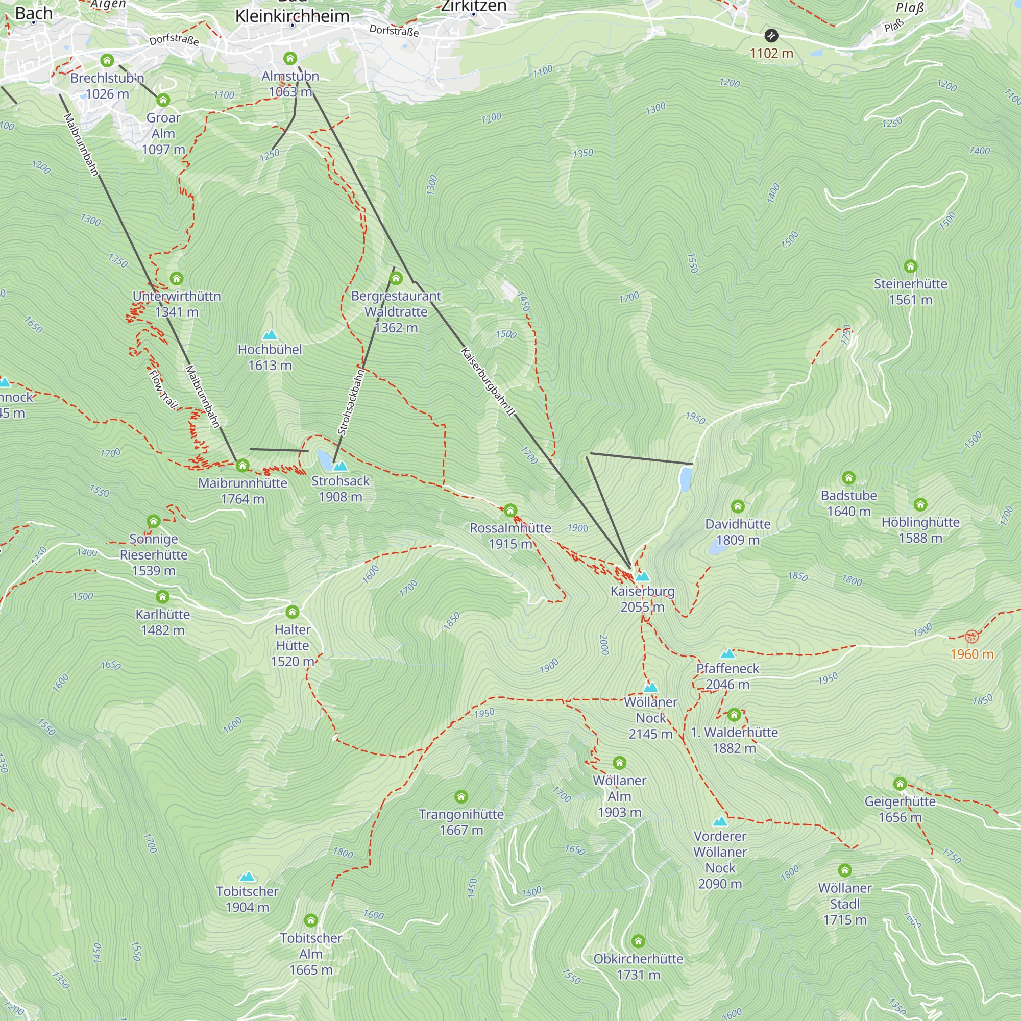 Rossalmhütte map