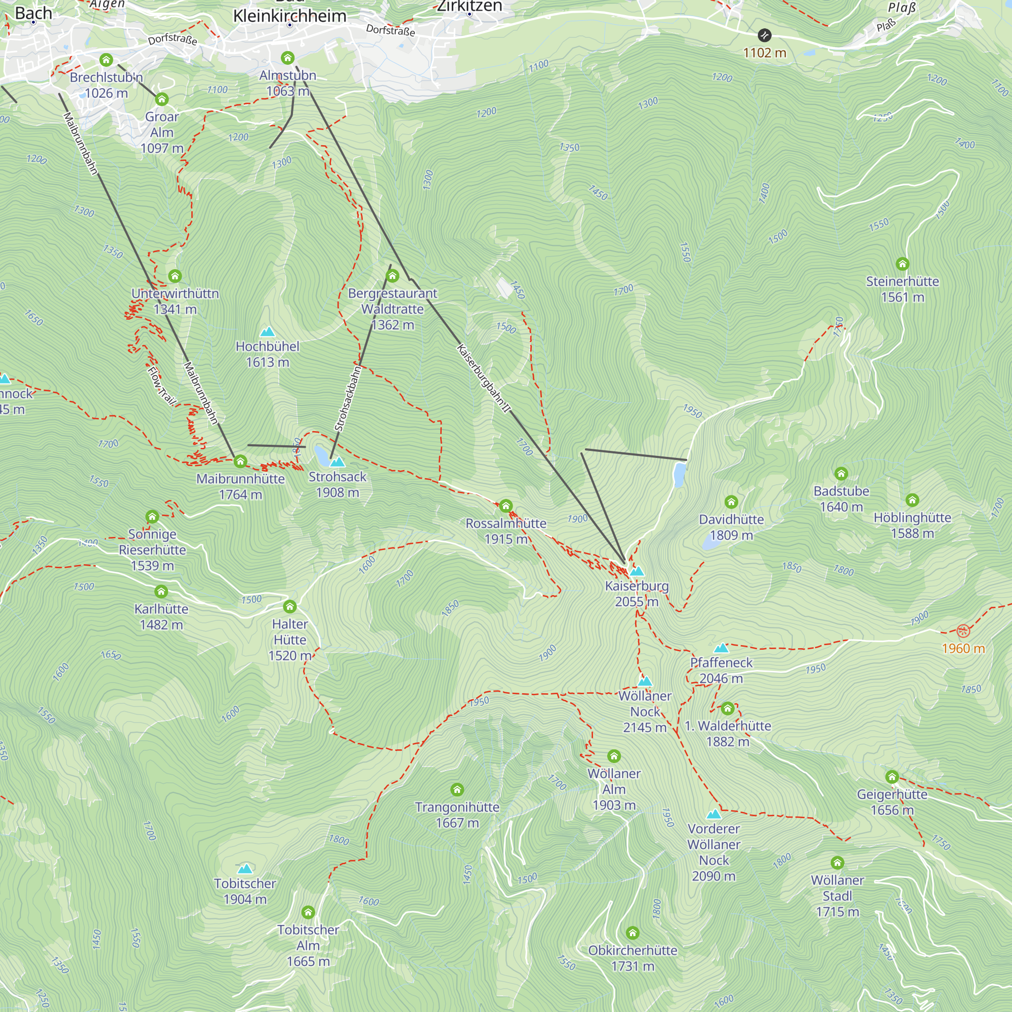 Rossalmhütte map