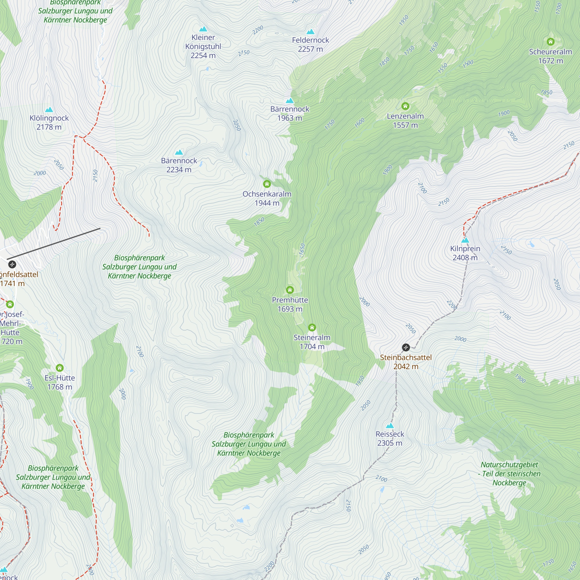 Premhütte map