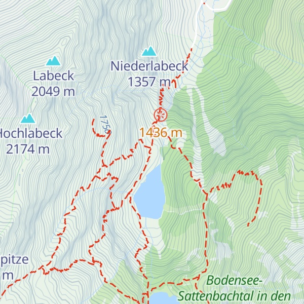 Map of Hans-Wödl Hütte