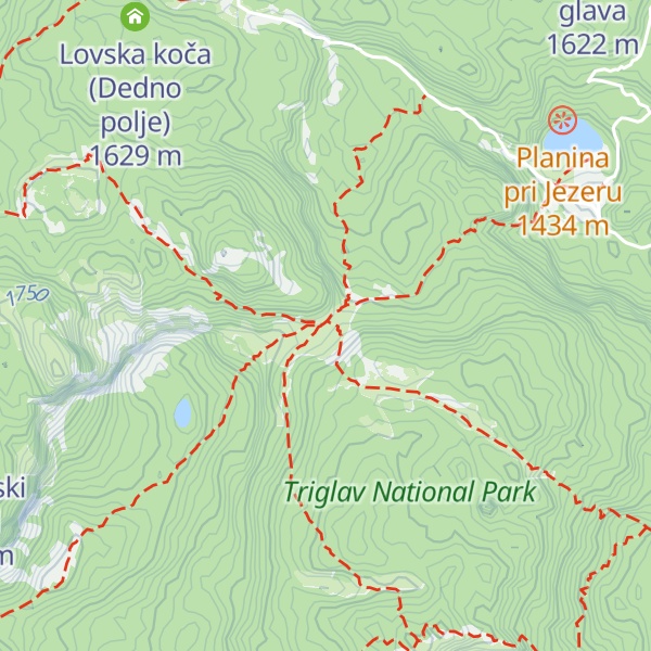 Map of Bregarjevo Shelter