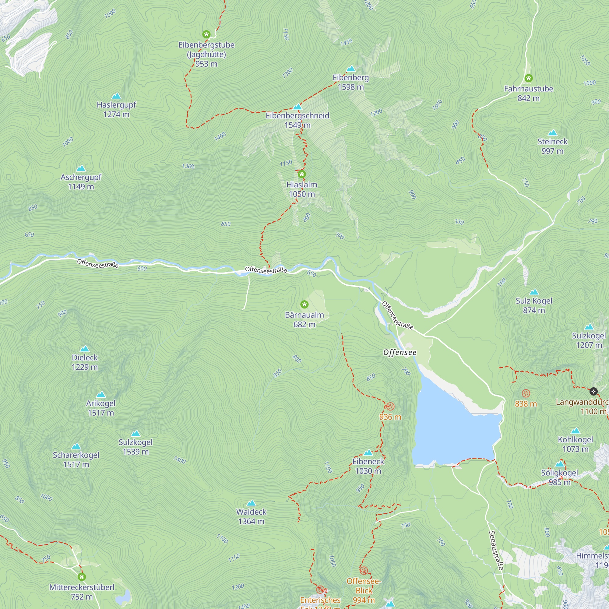 Bärnaualm map
