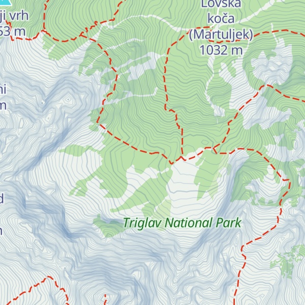 Map of Bivak pod Špikom