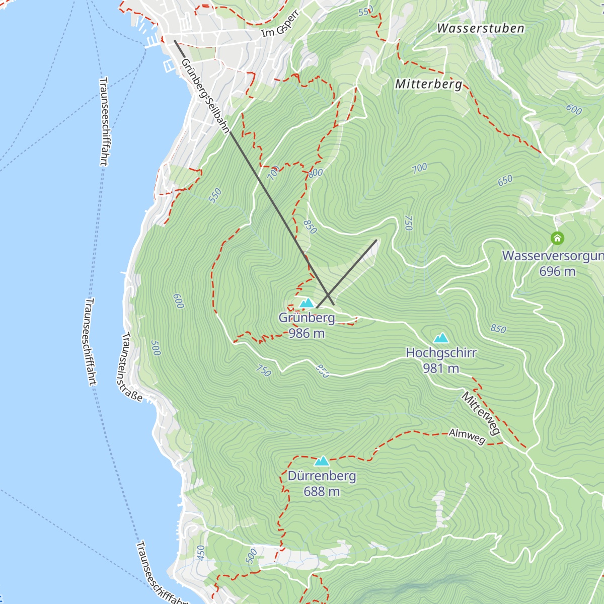 Grünbergalm map